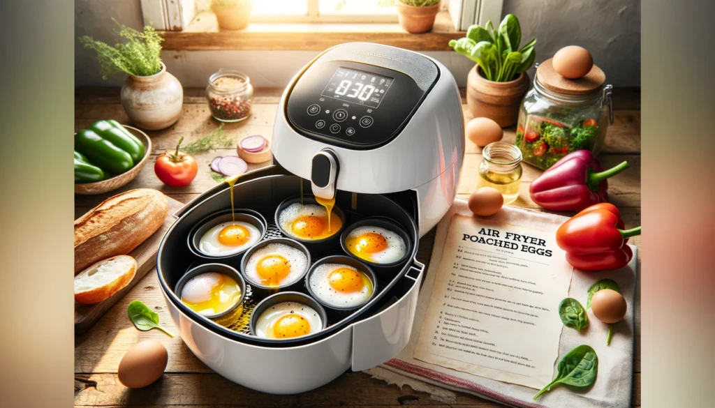 Pošírovaná vejce z horkovzdušné fritézy